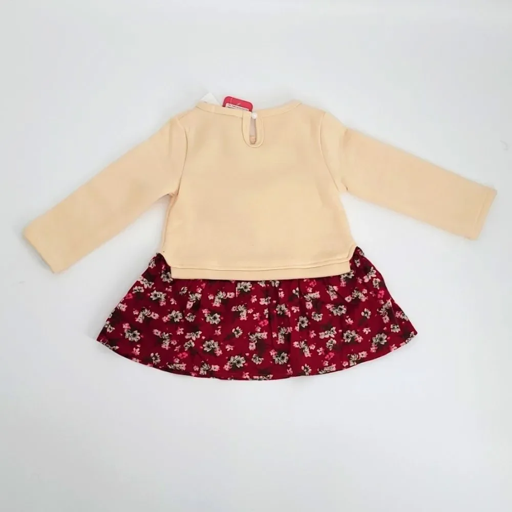 Toddler Girl Fall/Winter Brushed Soft Inside Bunny Dress Littlechic Boutique - Picture 5 of 6